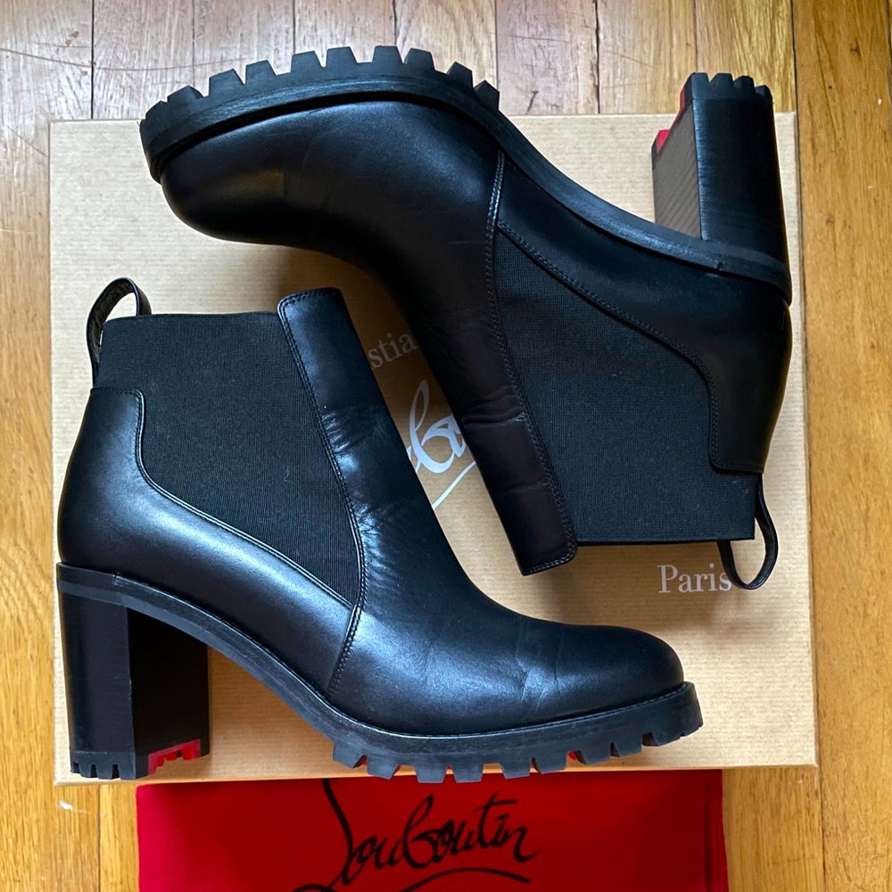 Christian Louboutin Black Ankle Boots